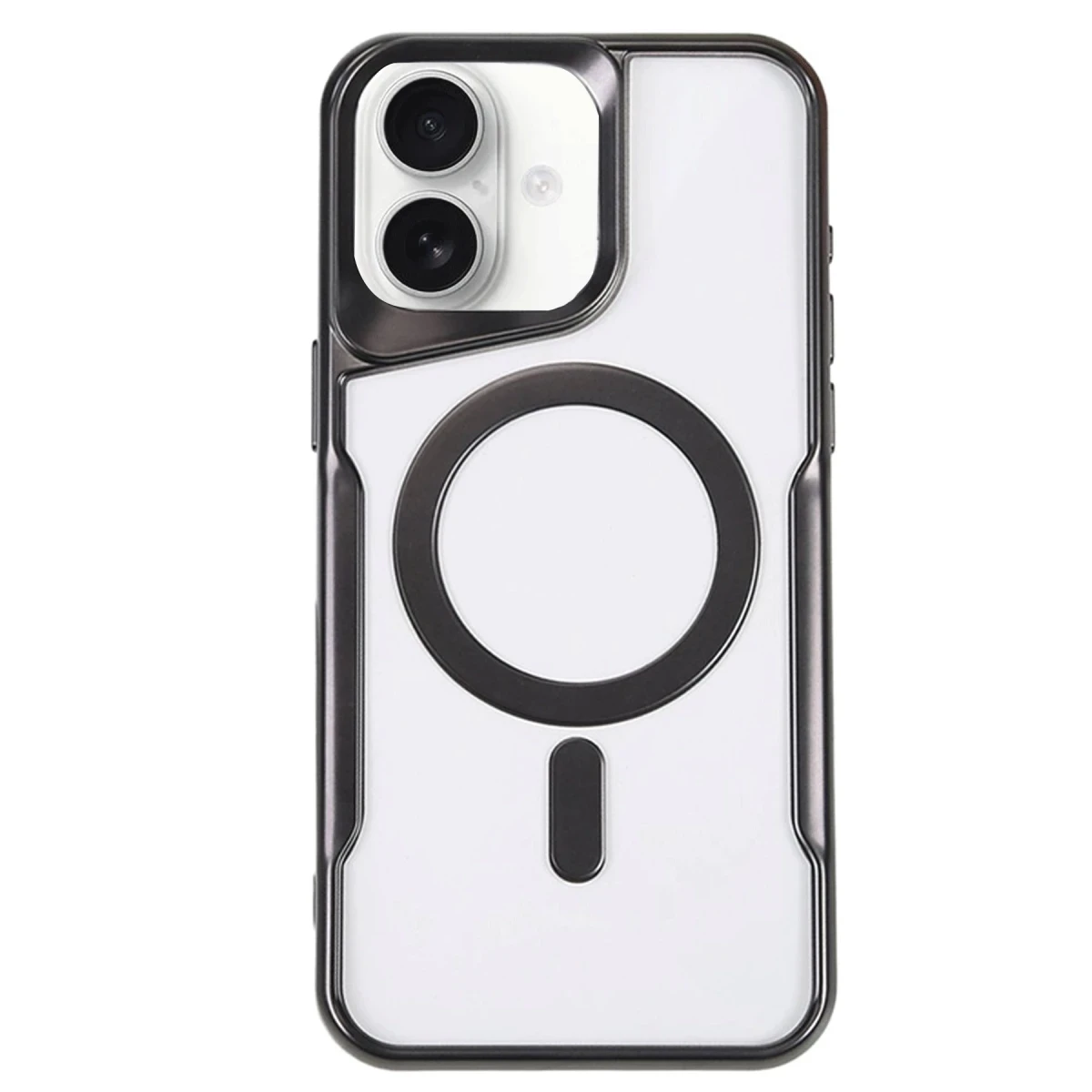 Newface Apple iPhone 16 Plus Kılıf Boyi Magsafe Silikon Kapak - Siyah — görsel 4