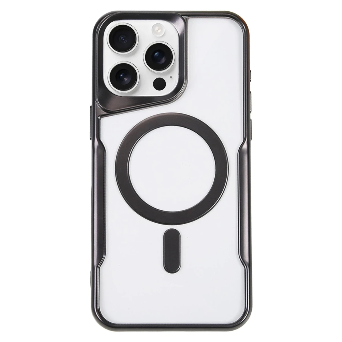 Newface Apple iPhone 16 Pro Max Kılıf Boyi Magsafe Silikon Kapak - Siyah — görsel 4