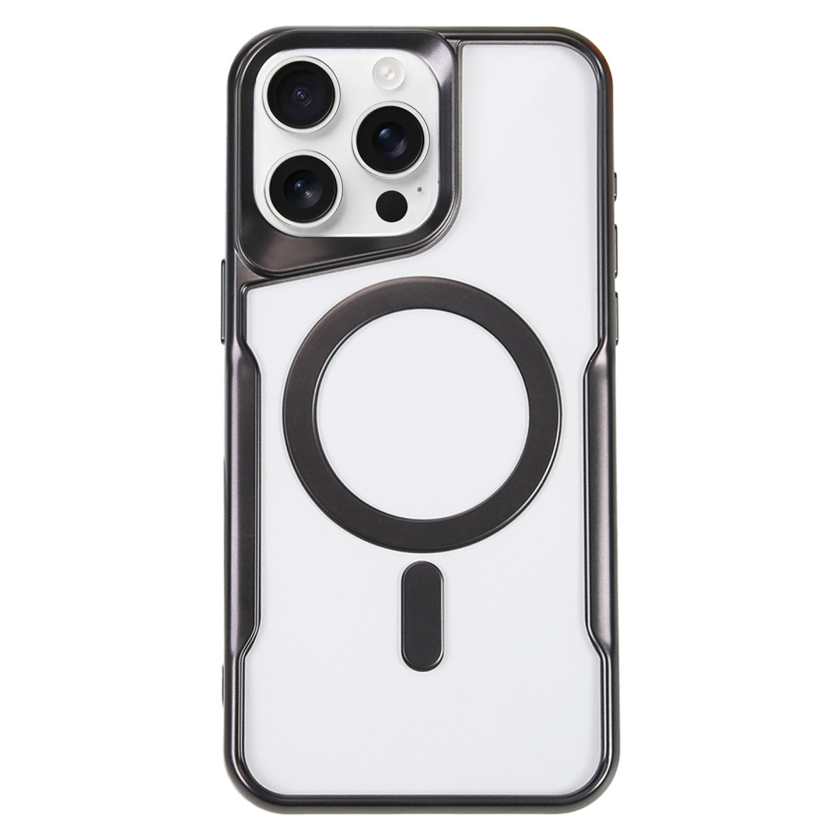 Newface Apple iPhone 16 Pro Max Kılıf Boyi Magsafe Silikon Kapak - Siyah — görsel 7