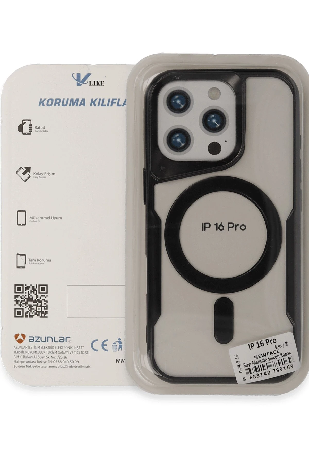 Newface iPhone 16 Pro Max Kılıf Boyi Magsafe Silikon Kapak - Yeşil