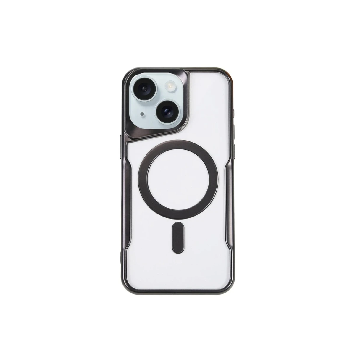 Newface Apple iPhone 14 Kılıf Boyi Magsafe Silikon Kapak - Siyah — görsel 3