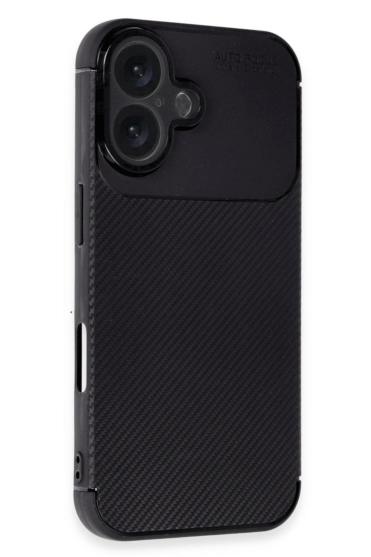 Newface Apple iPhone 16 Kılıf Auto Focus Karbon Kapak - Siyah — görsel 2