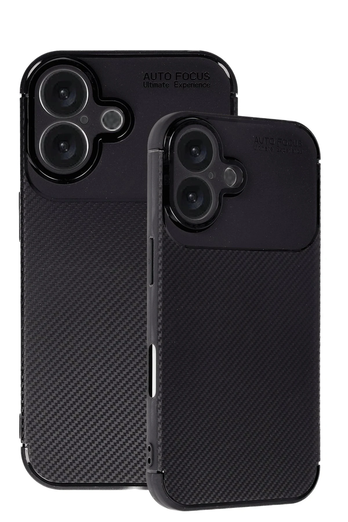 Newface Apple iPhone 16 Kılıf Auto Focus Karbon Kapak - Siyah — görsel 3