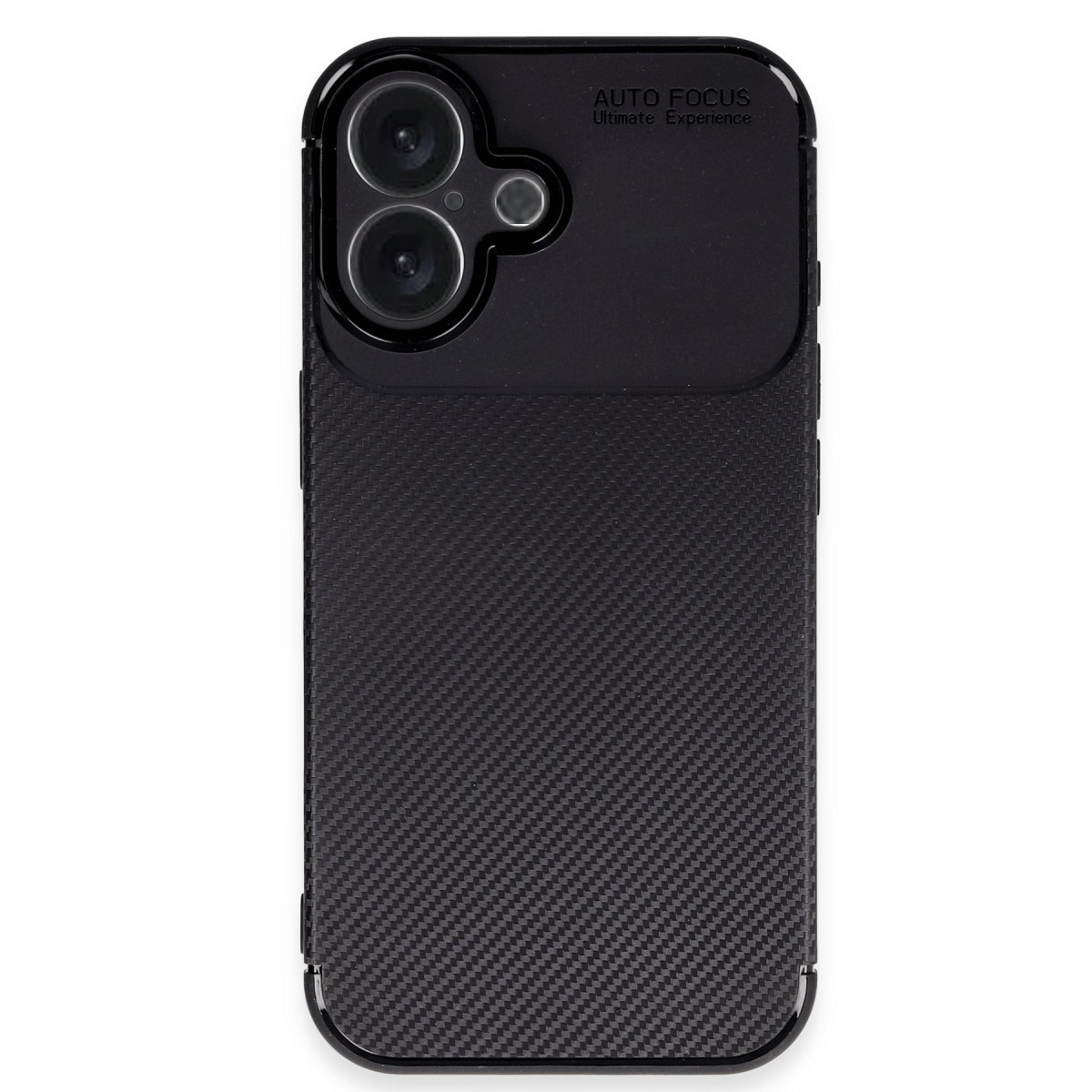 Newface Apple iPhone 16 Plus Kılıf Auto Focus Karbon Kapak - Siyah — görsel 12