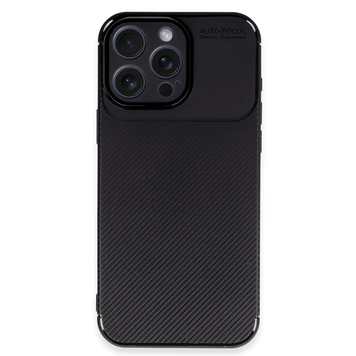 Newface Apple iPhone 16 Pro Kılıf Auto Focus Karbon Kapak - Siyah — görsel 7