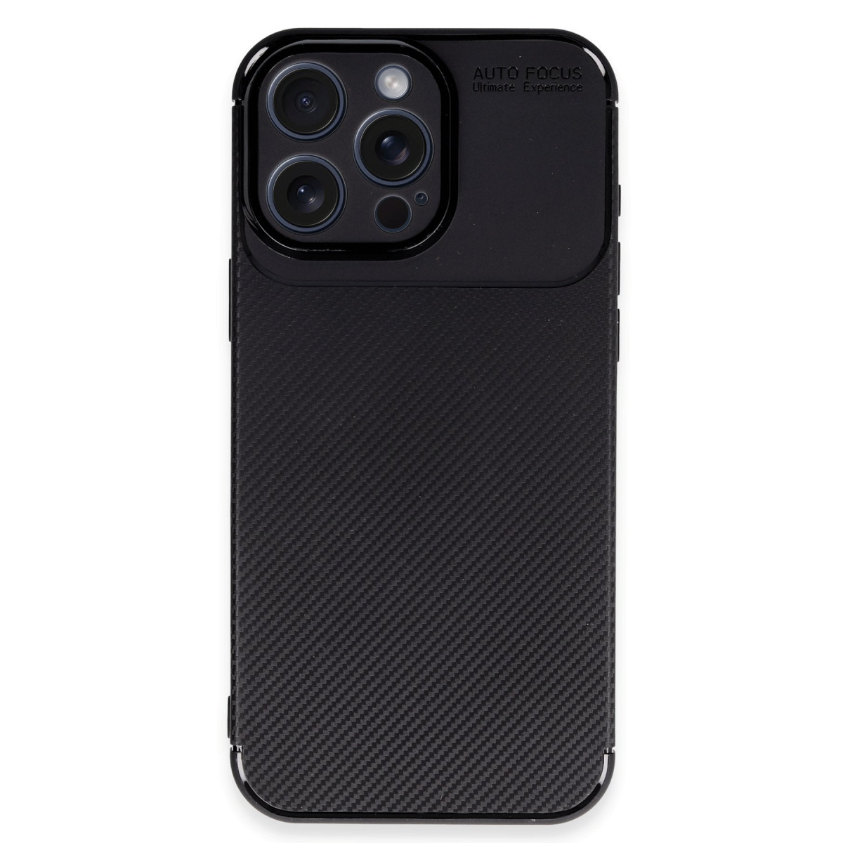 Newface Apple iPhone 16 Pro Kılıf Auto Focus Karbon Kapak - Siyah — görsel 11