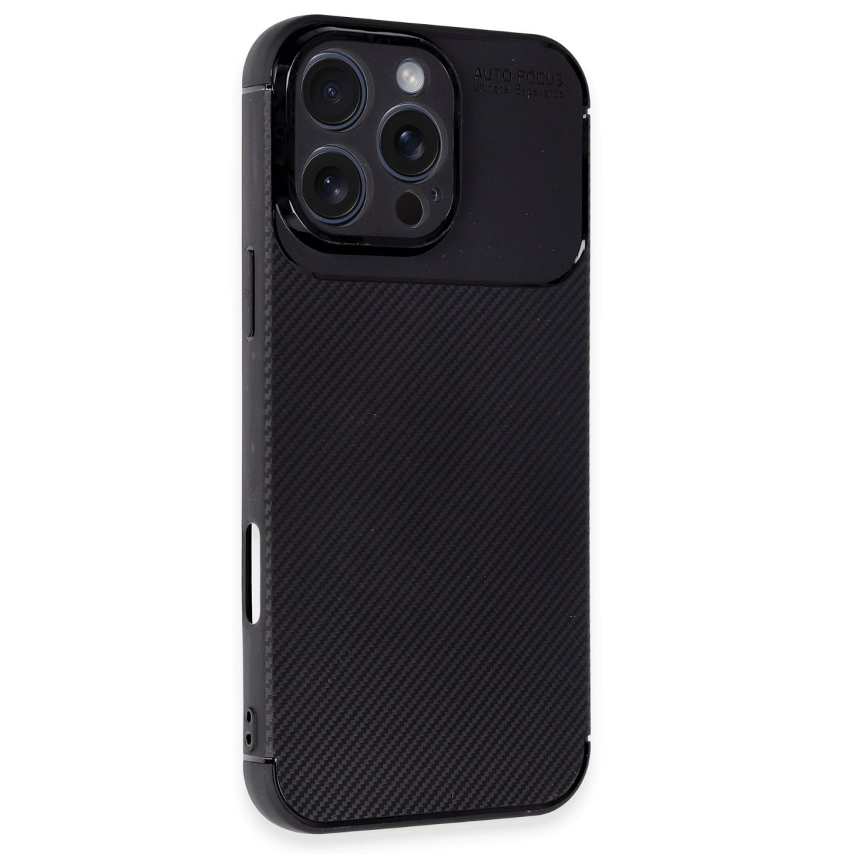 Newface Apple iPhone 16 Pro Kılıf Auto Focus Karbon Kapak - Siyah — görsel 12