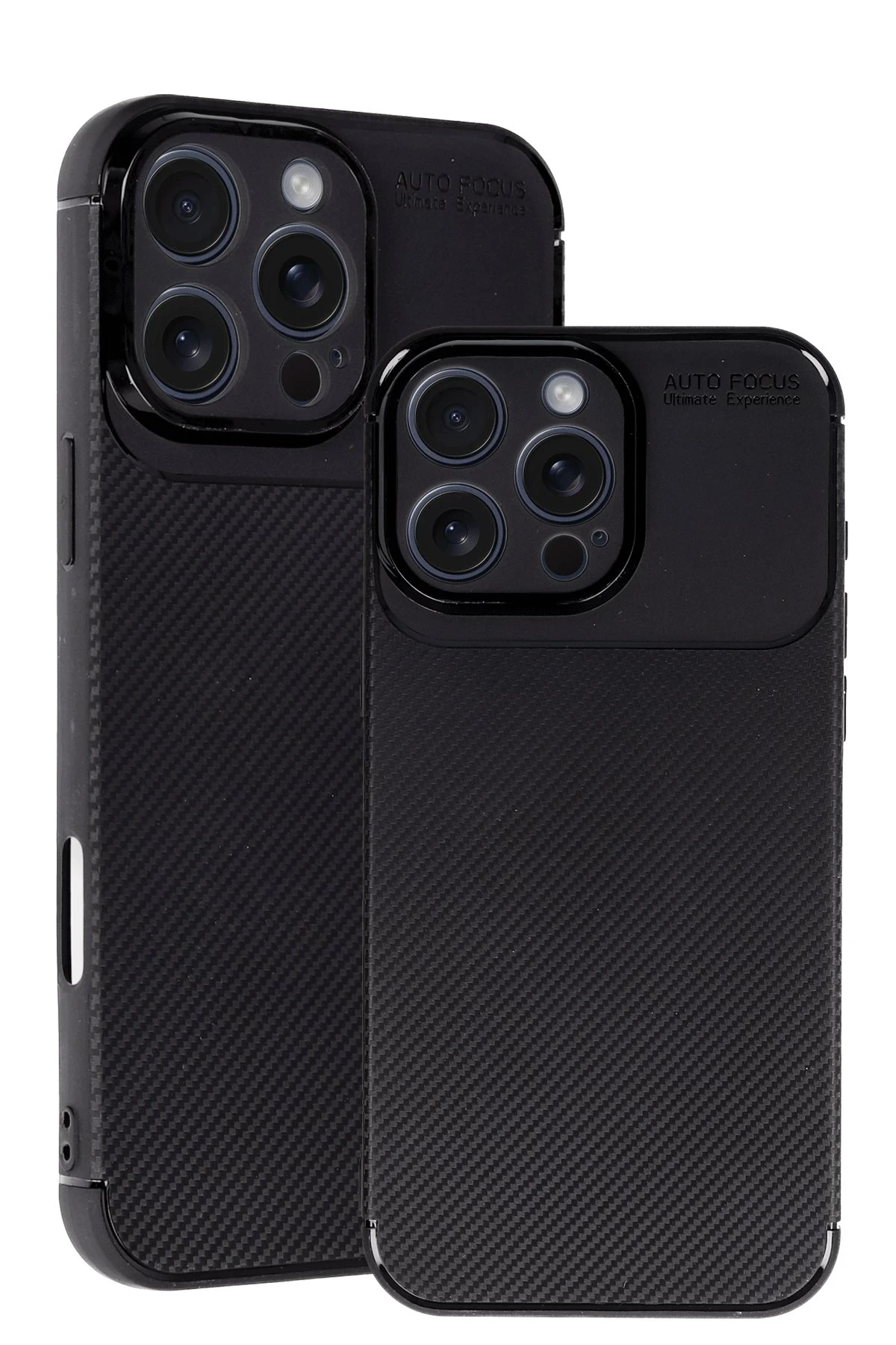 Newface Apple iPhone 16 Pro Max Kılıf Auto Focus Karbon Kapak - Siyah — görsel 2