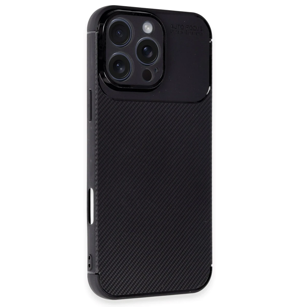 Newface Apple iPhone 16 Pro Max Kılıf Auto Focus Karbon Kapak - Siyah — görsel 10