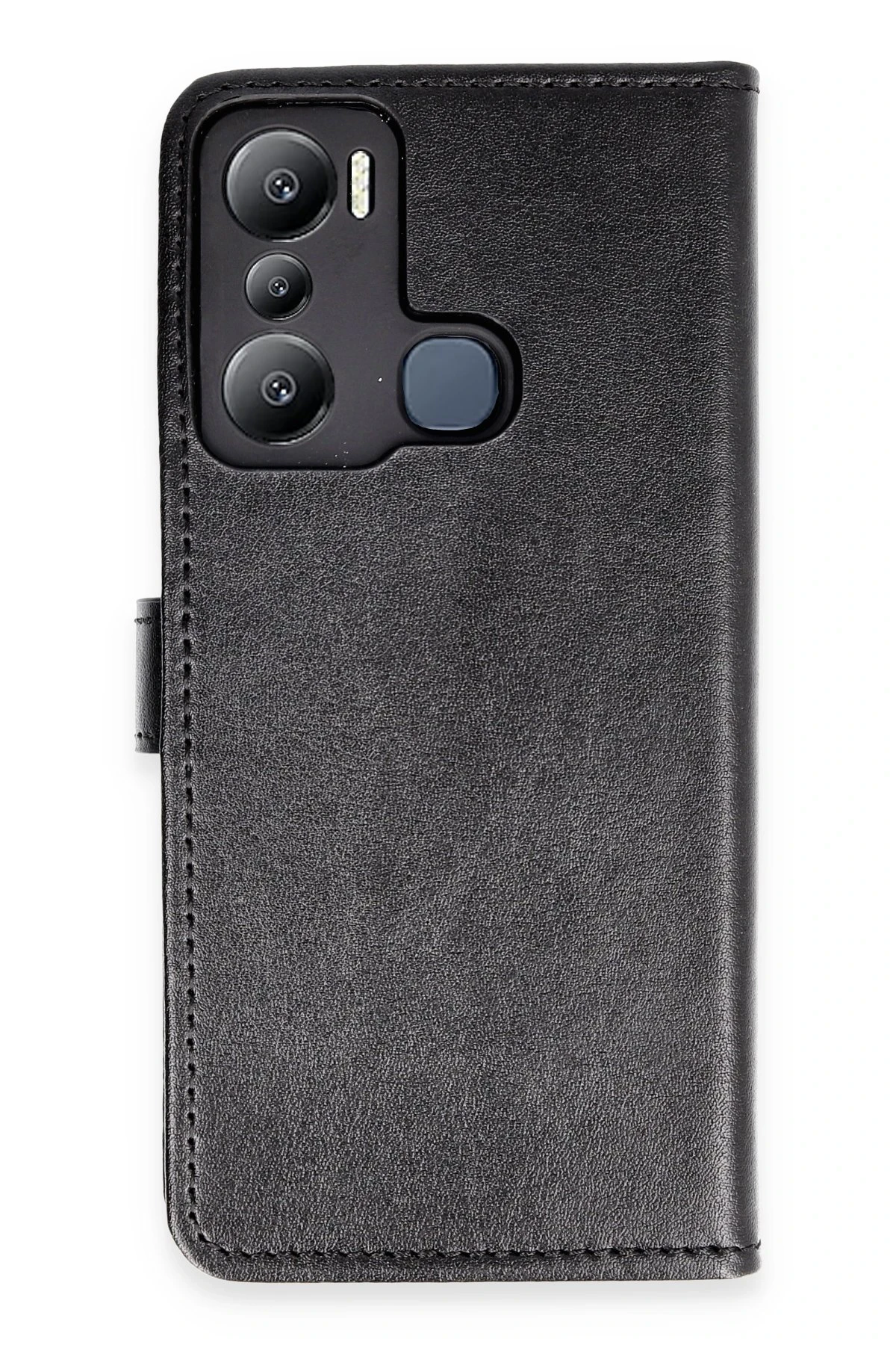Newface İnfinix Hot 20i Kılıf Trend S Plus Kapaklı Kılıf - Siyah