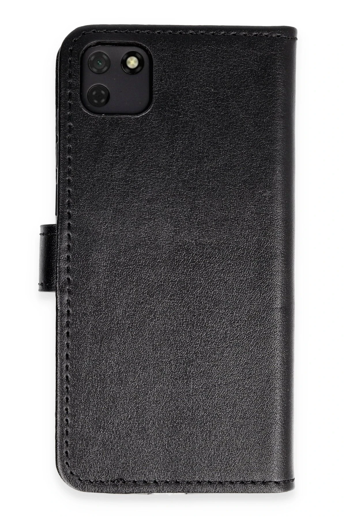 Newface Huawei Y5P Kılıf Trend S Plus Kapaklı Kılıf - Siyah