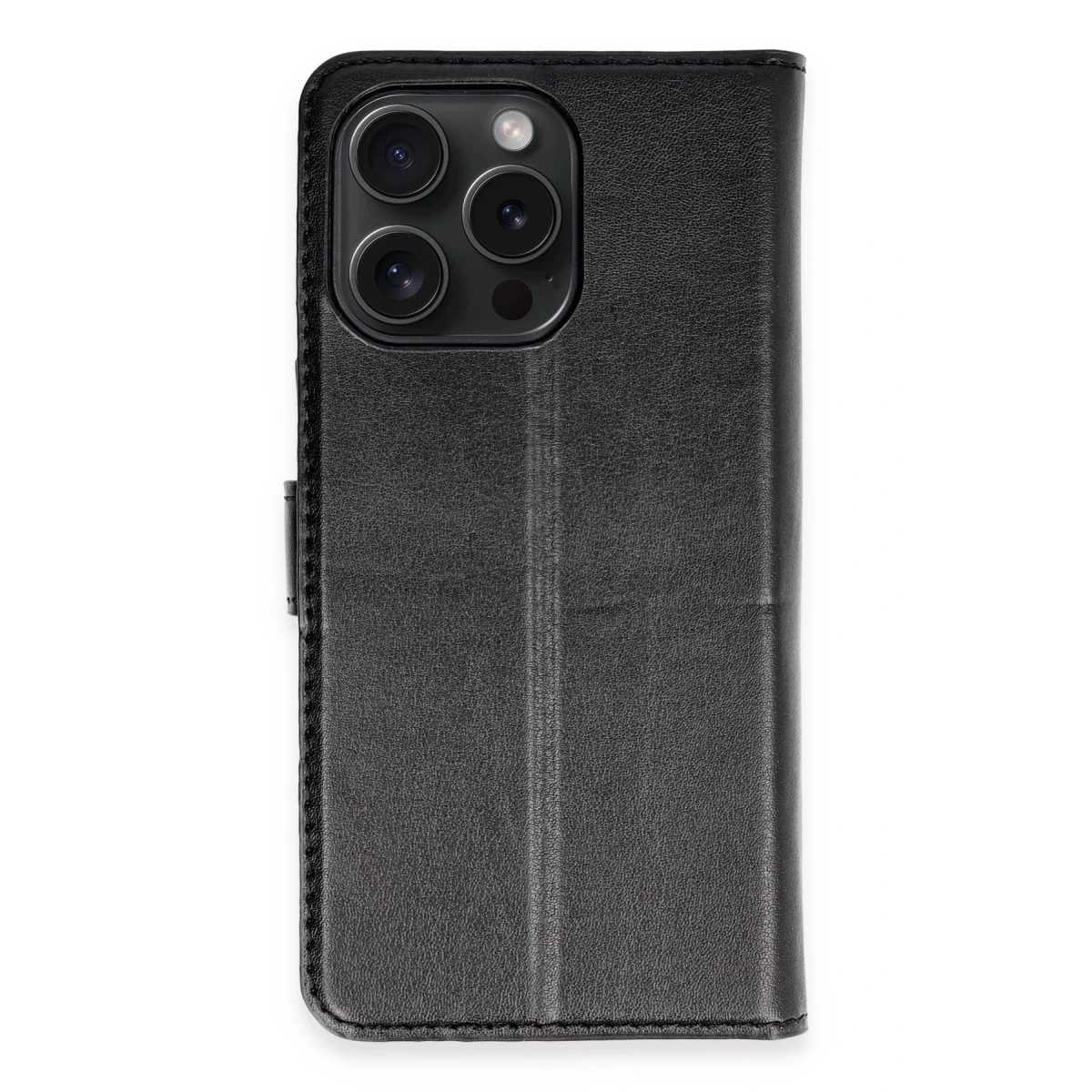 Newface Apple iPhone 15 Pro Max Kılıf Trend S Plus Kapaklı Kılıf - Siyah — görsel 5