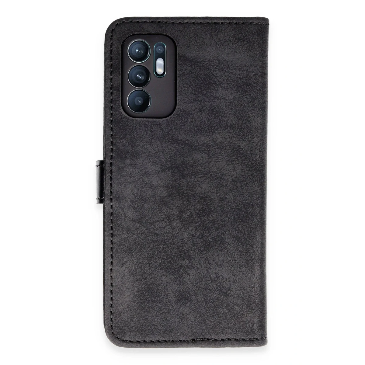 Newface Oppo Reno 6 Kılıf Trend S Plus Kapaklı Kılıf - Siyah — görsel 5