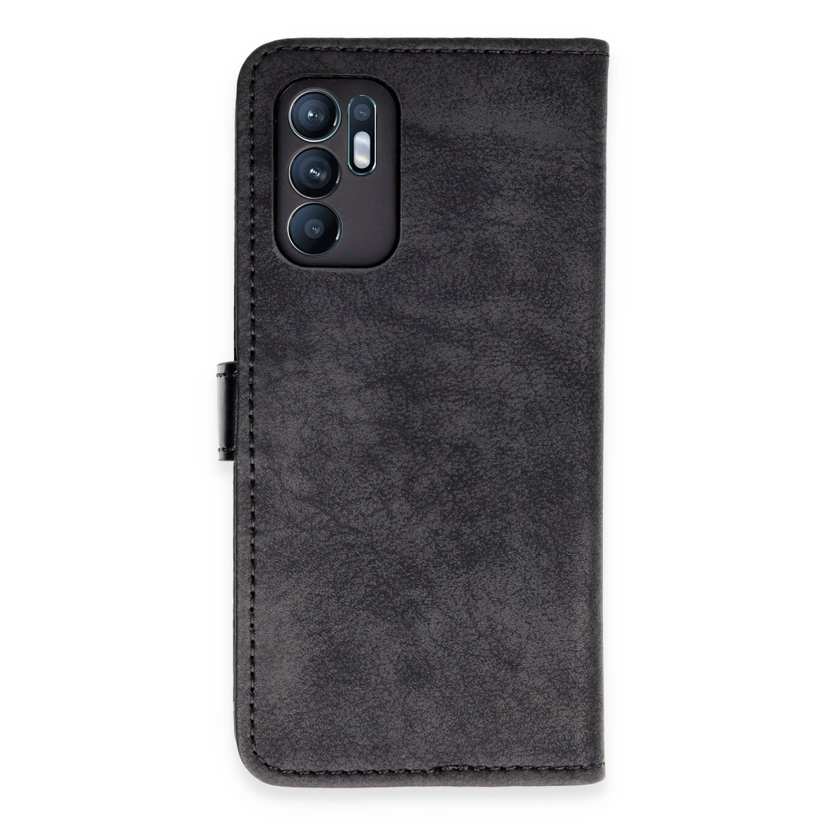 Newface Oppo Reno 6 Kılıf Trend S Plus Kapaklı Kılıf - Siyah — görsel 9