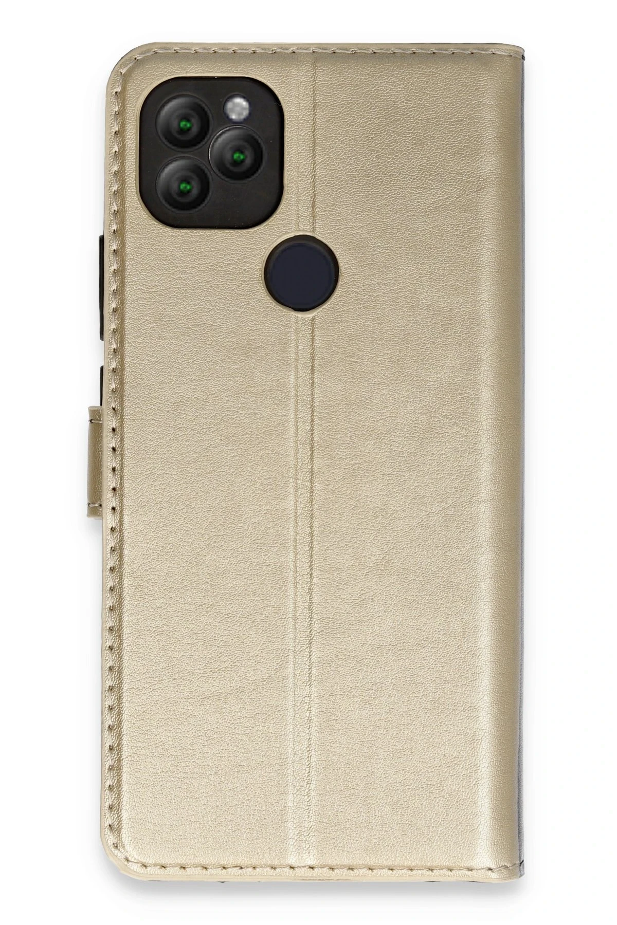 Newface General Mobile GM 22 Kılıf Trend S Plus Kapaklı Kılıf - Gold