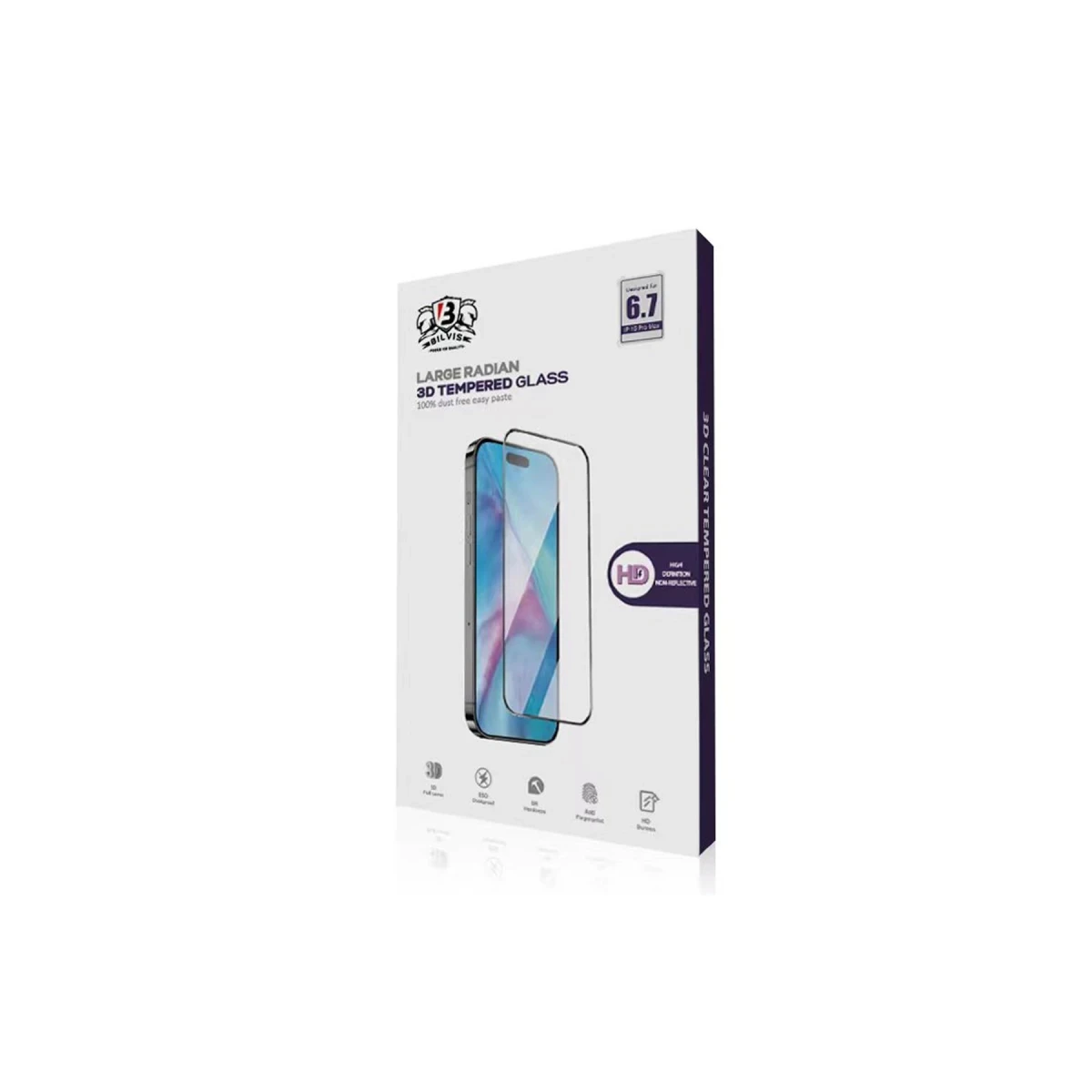 Newface Apple iPhone 15 Pro Max Bilvis 0.18mm Plus Cam Ekran Koruyucu — görsel 5