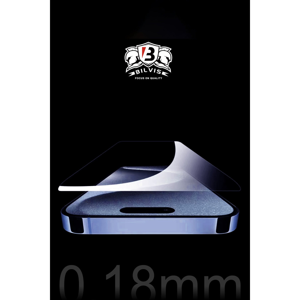 Newface Apple iPhone 15 Pro Max Bilvis 0.18mm Plus Cam Ekran Koruyucu — görsel 11