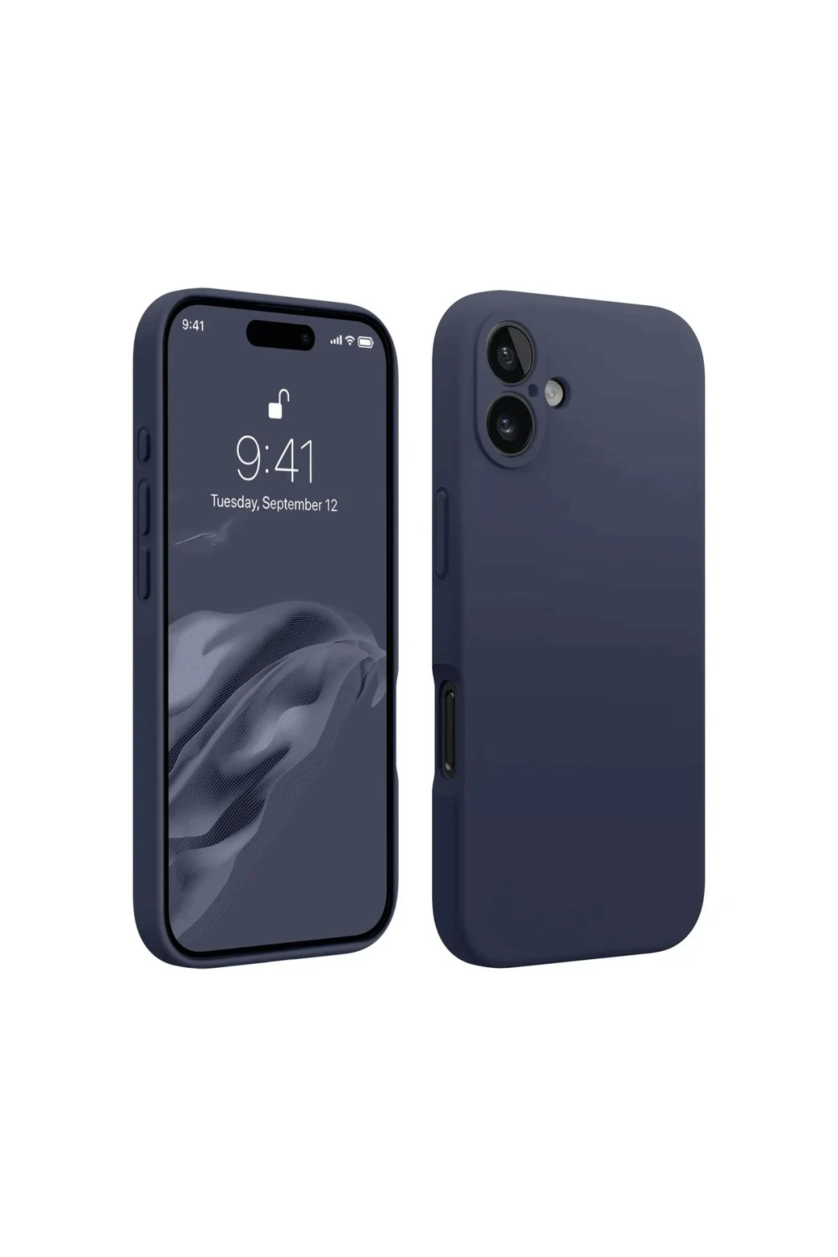 Newface iPhone 16 Plus Kılıf First Silikon - Lacivert
