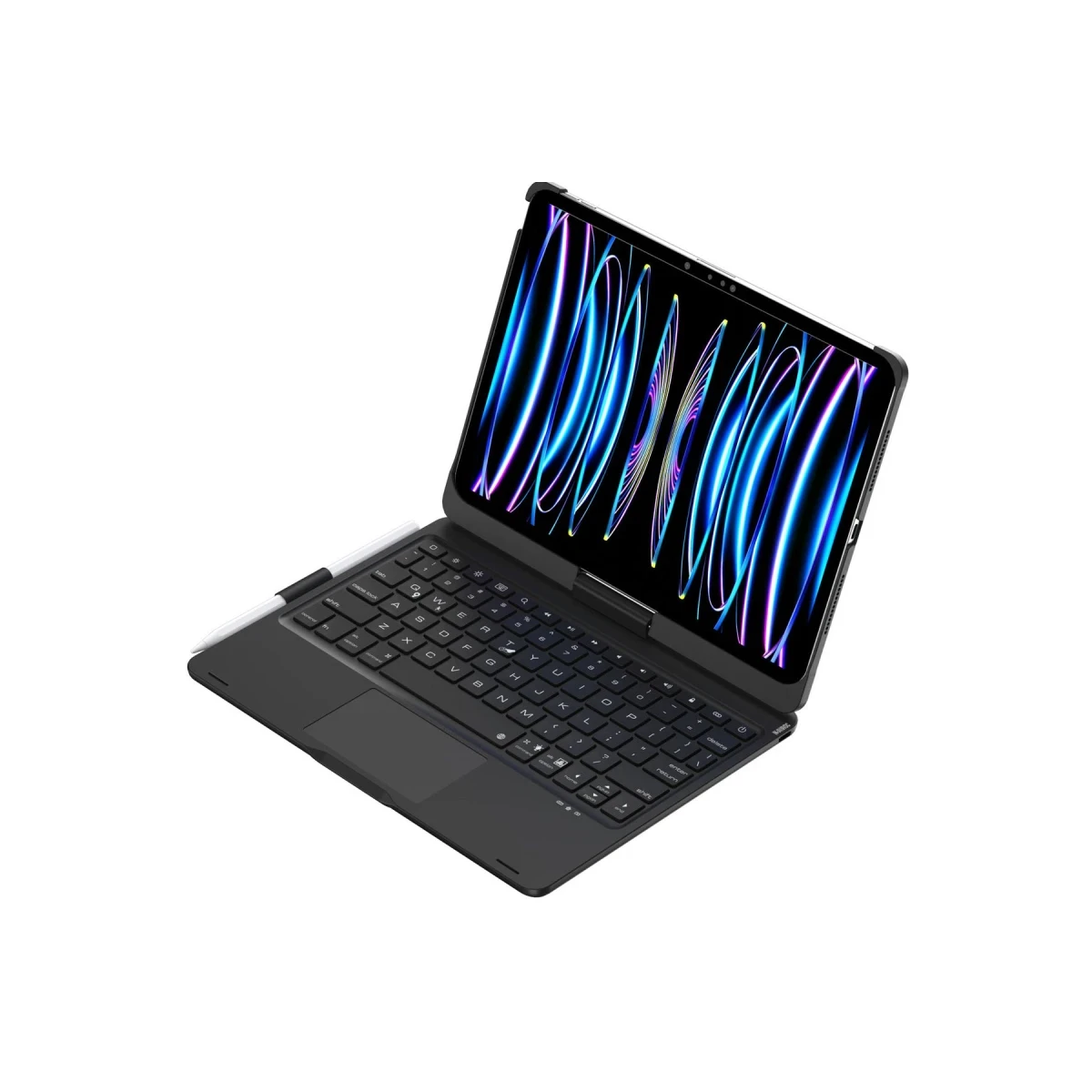 Newface Apple iPad Pro 11 (2024) F11 ATS Kılıf Magic Dönen Klavyeli Tablet Kılıf - Siyah — görsel 8