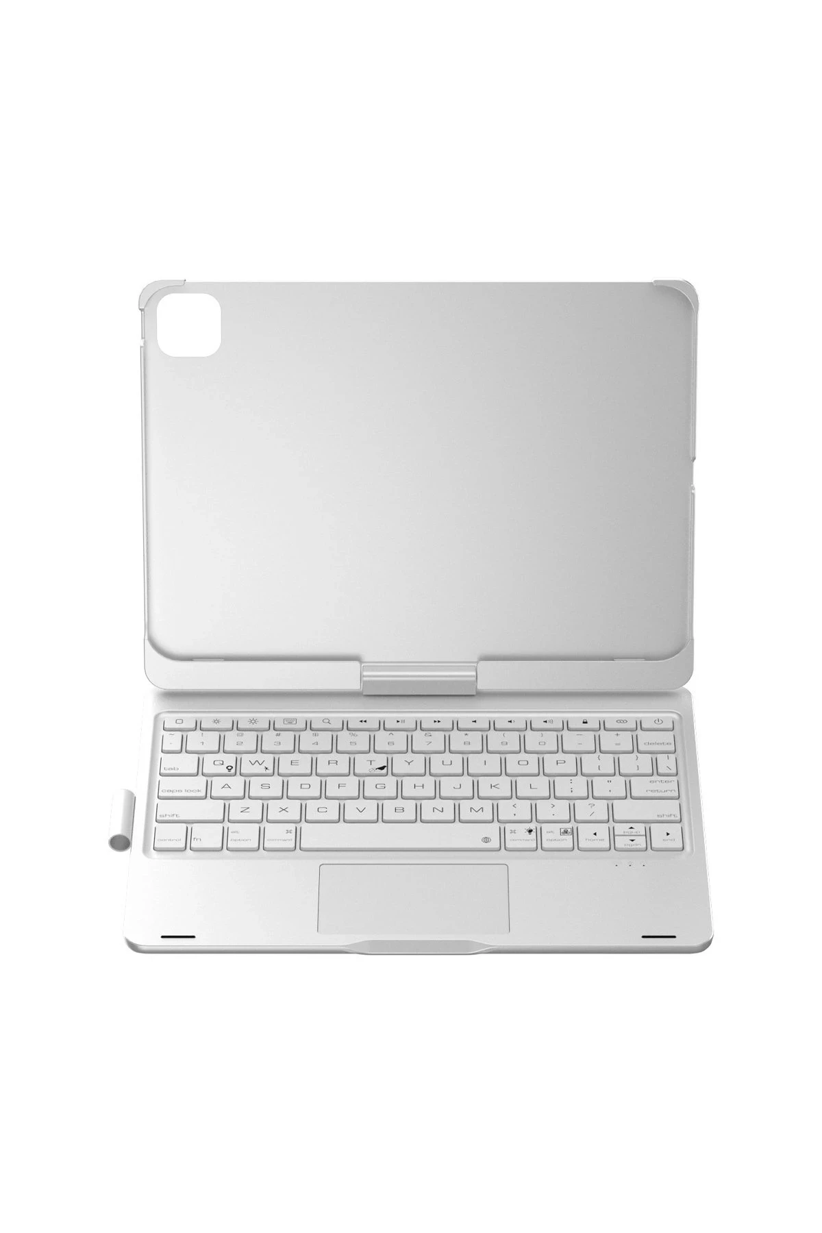 Newface iPad Pro 11 (2024) F11 ATS Kılıf Magic Dönen Klavyeli Tablet Kılıf - Gümüş