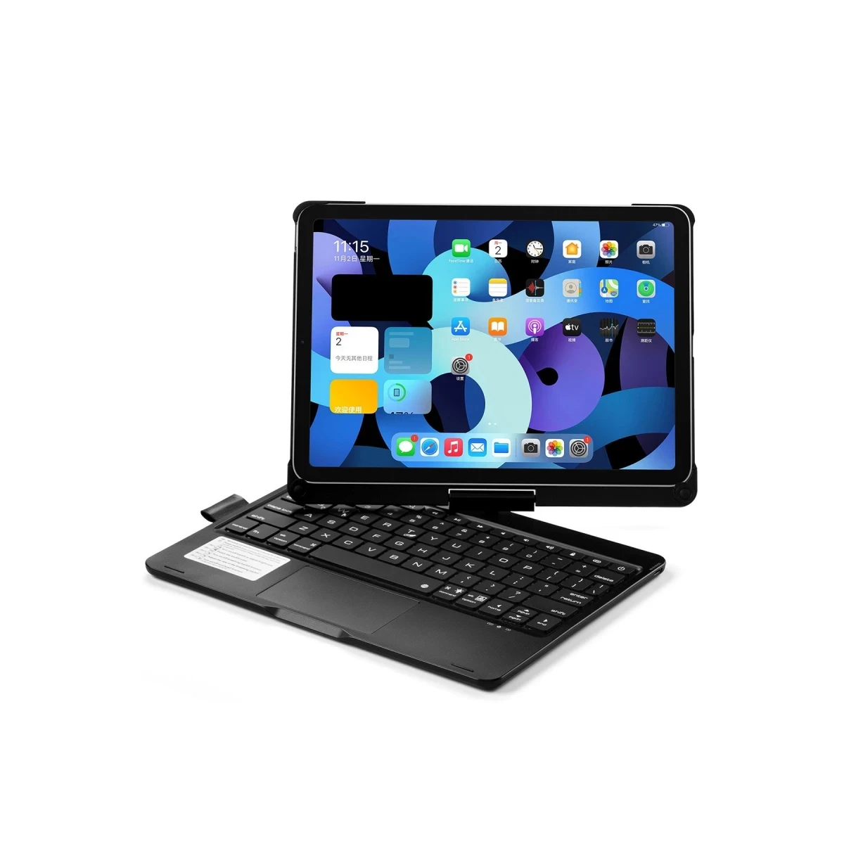 Newface Apple iPad Pro 13 (2024) F13 ATS Kılıf Magic Dönen Klavyeli Tablet Kılıf - Siyah — görsel 9