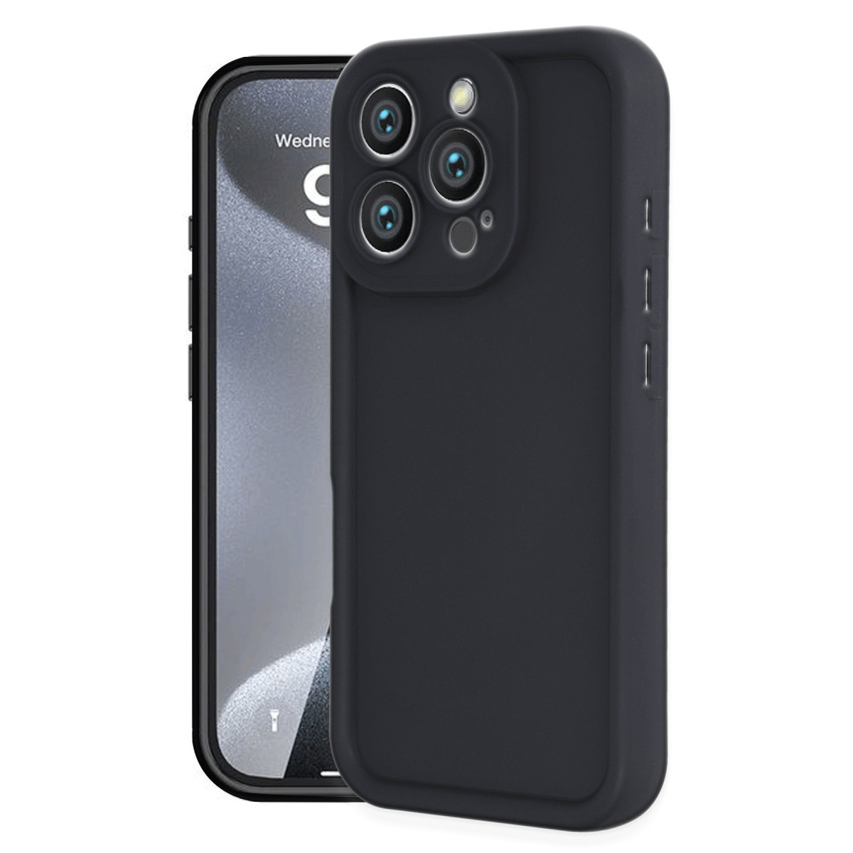 Newface Apple iPhone 16 Pro Max Kılıf Viera Silikon - Siyah — görsel 11