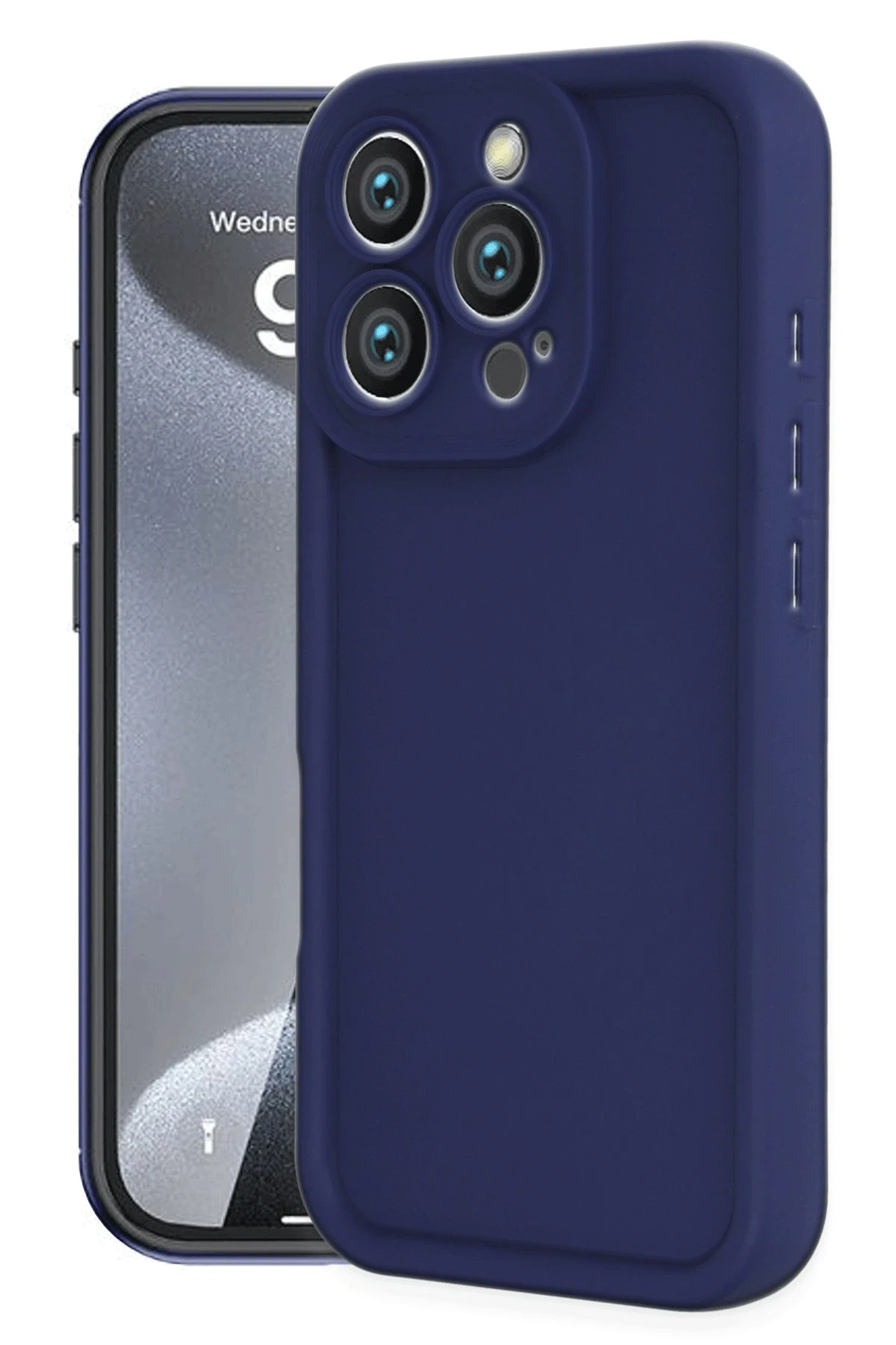 Newface iPhone 16 Pro Max Kılıf Viera Silikon - Lacivert