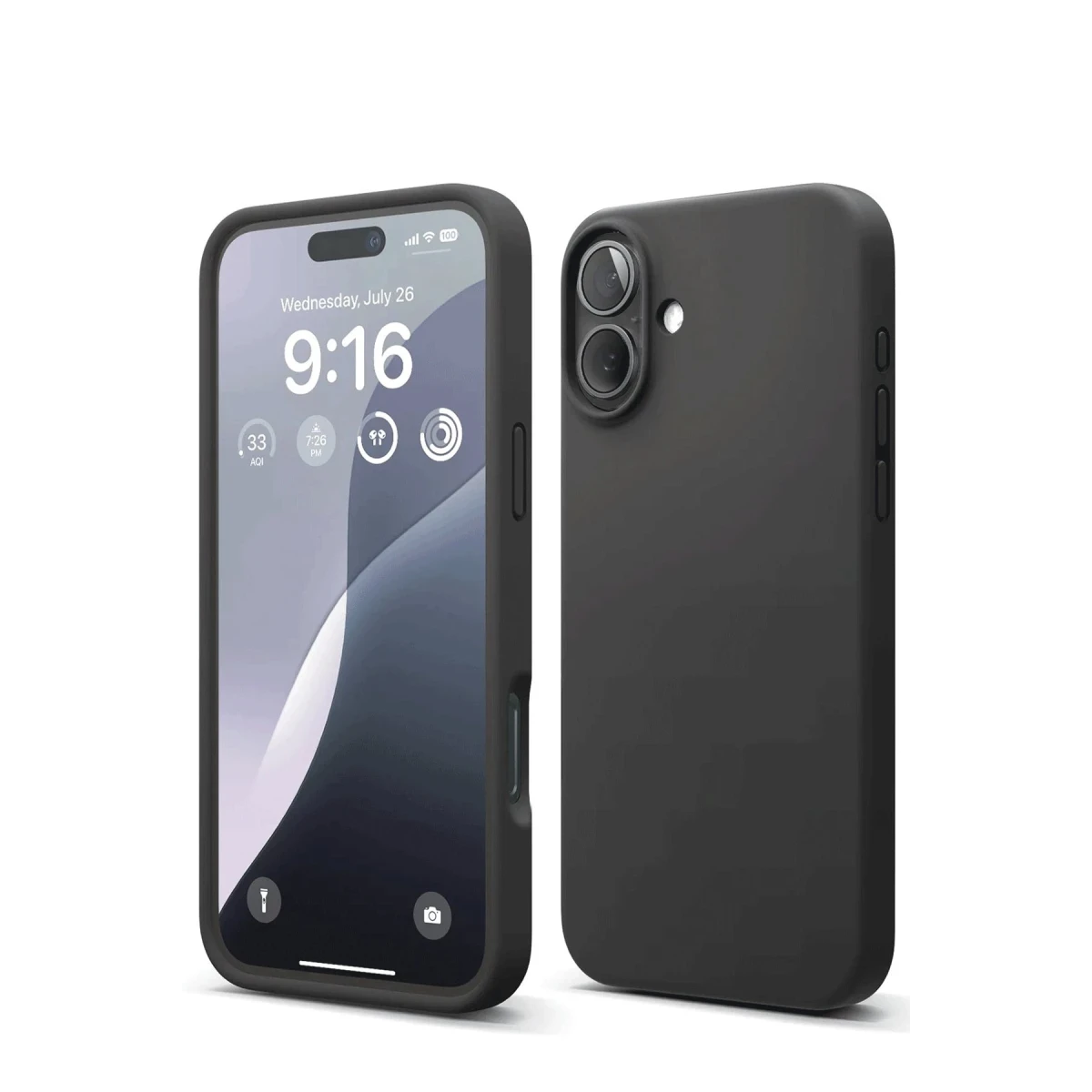 Newface Apple iPhone 16 Kılıf Nano içi Kadife Silikon - Siyah — görsel 3