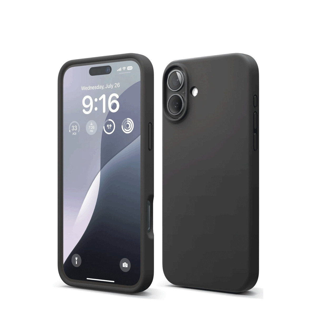 Newface Apple iPhone 16 Kılıf Nano içi Kadife Silikon - Siyah — görsel 5