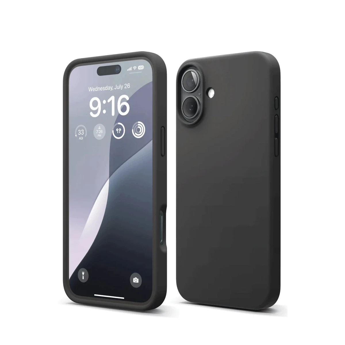 Newface Apple iPhone 16 Plus Kılıf Nano içi Kadife Silikon - Siyah — görsel 5