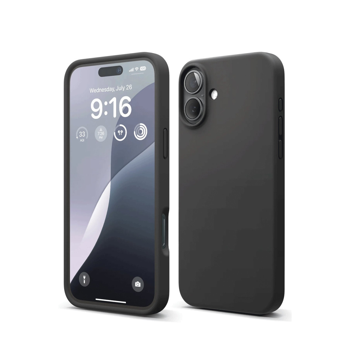 Newface Apple iPhone 16 Plus Kılıf Nano içi Kadife Silikon - Siyah — görsel 9