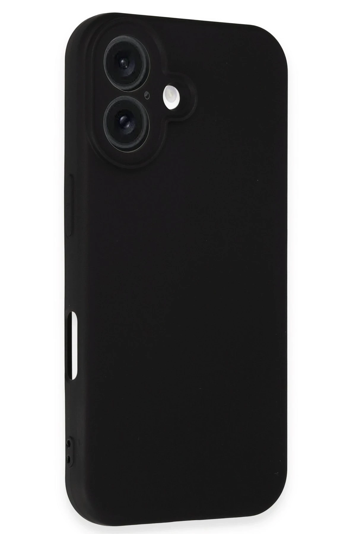 Newface iPhone 16 Plus Kılıf Nano içi Kadife Silikon - Siyah