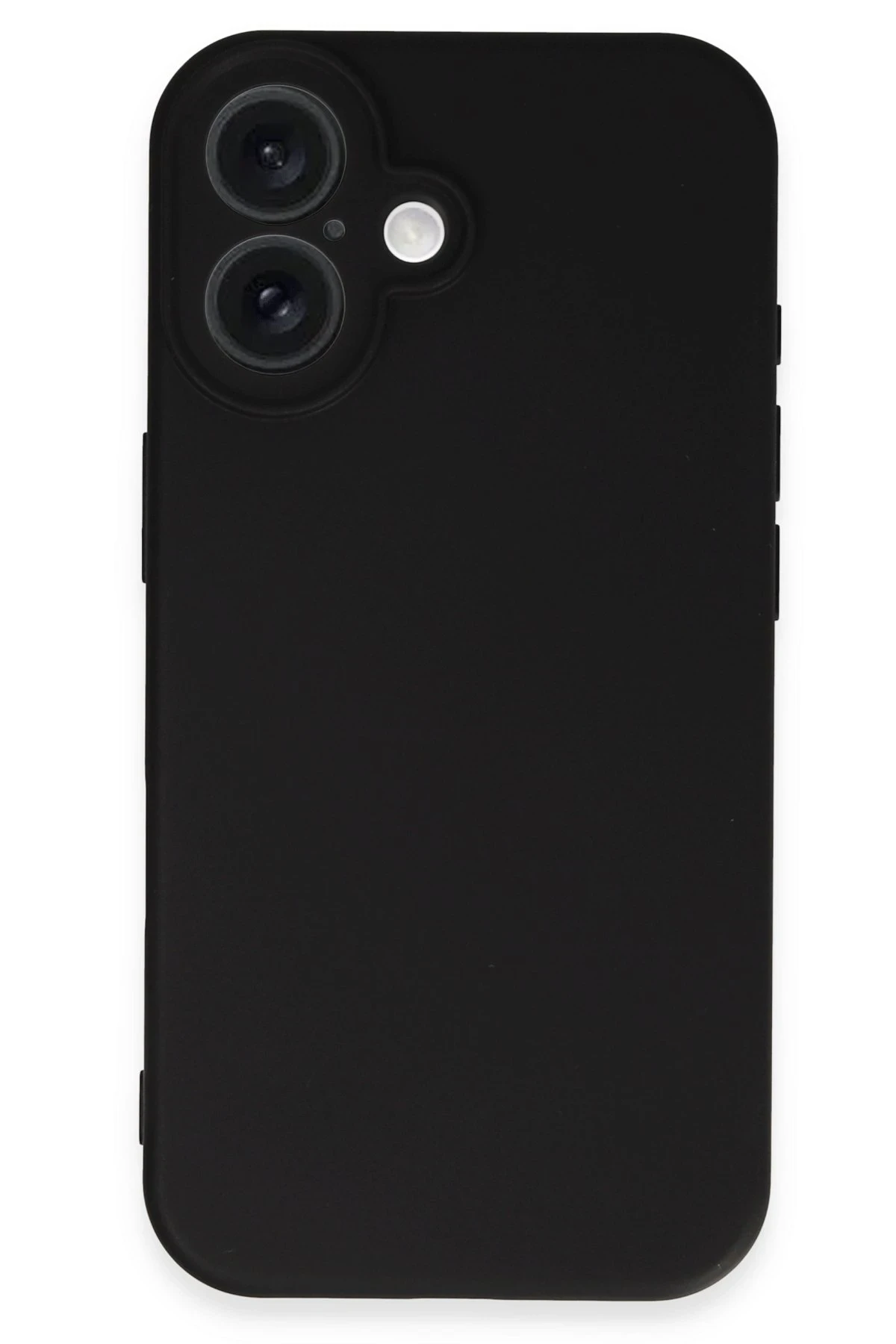 Newface iPhone 16 Plus Kılıf Nano içi Kadife Silikon - Siyah