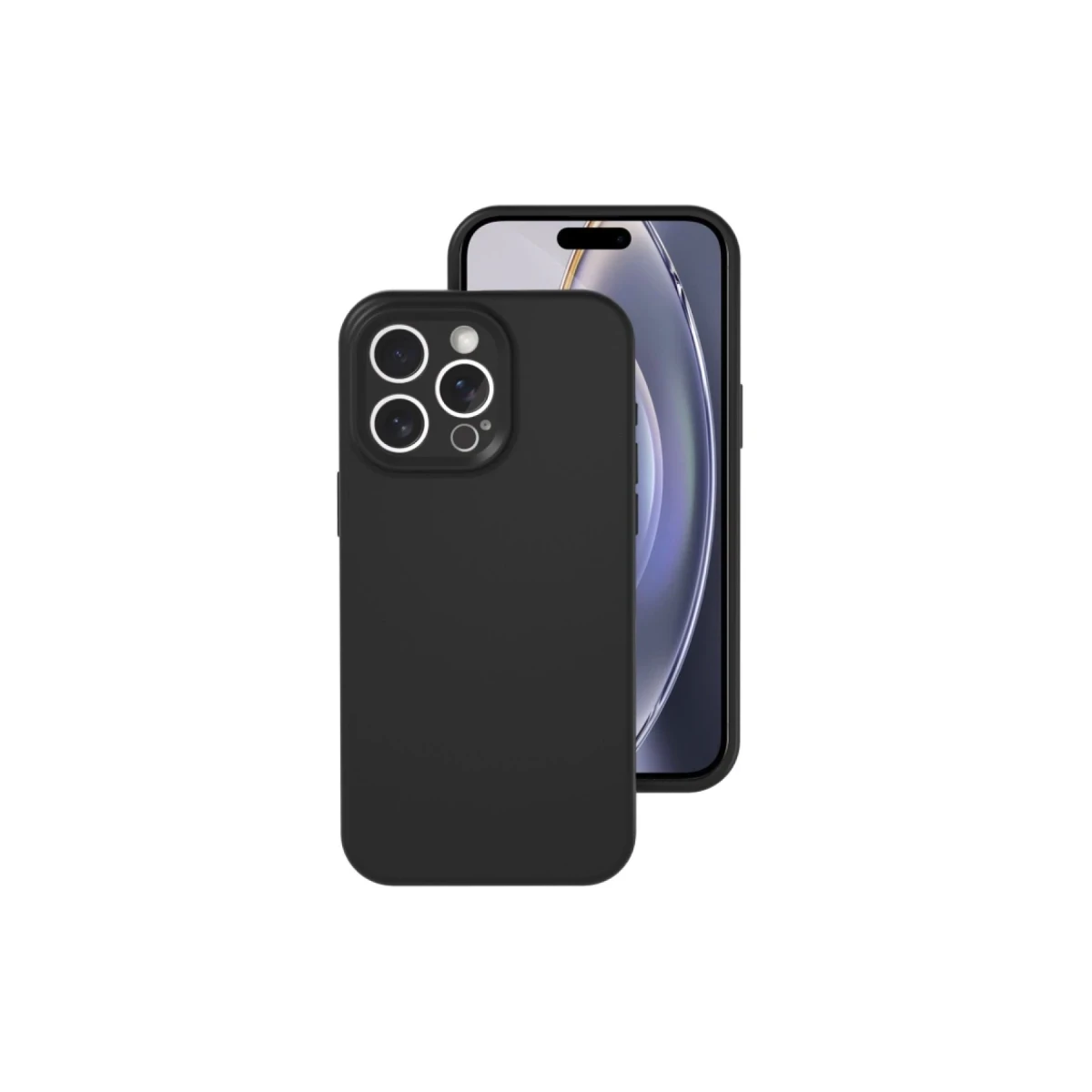 Newface Apple iPhone 16 Pro Kılıf Nano içi Kadife Silikon - Siyah — görsel 5