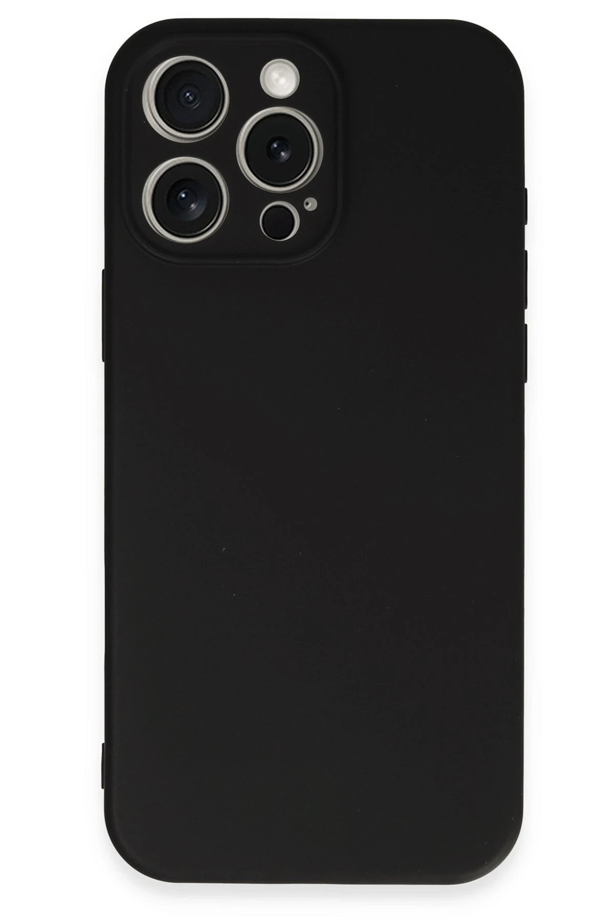 Newface iPhone 16 Pro Kılıf Nano içi Kadife Silikon - Siyah