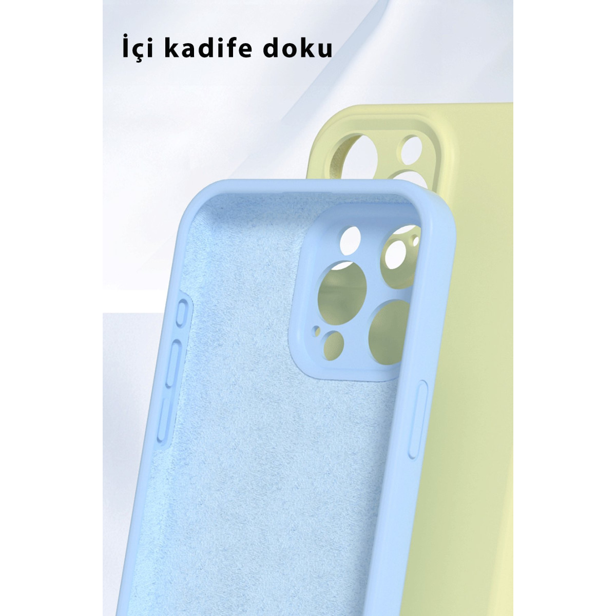 Newface Apple iPhone 16 Pro Kılıf Nano içi Kadife Silikon - Siyah — görsel 12