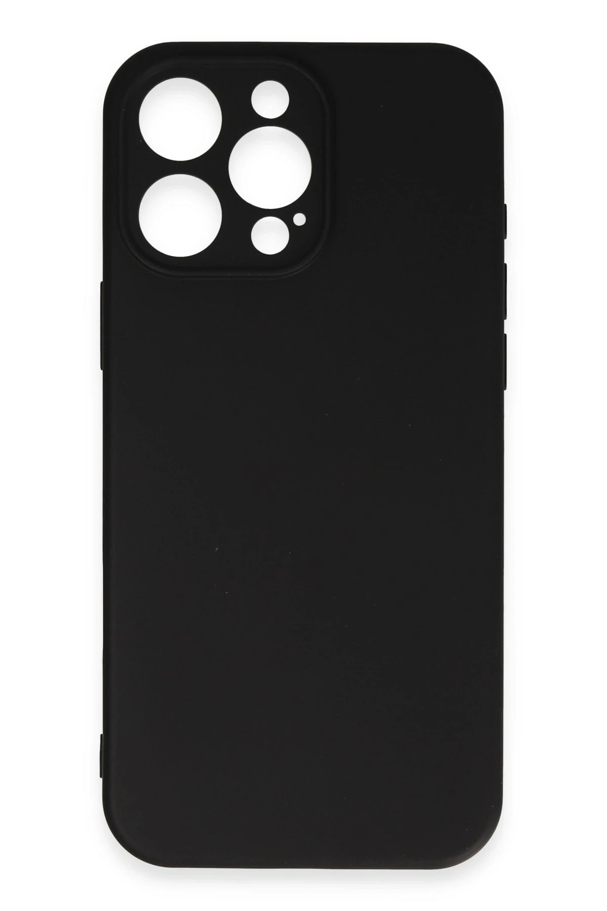 Newface iPhone 16 Pro Max Kılıf Nano içi Kadife Silikon - Siyah