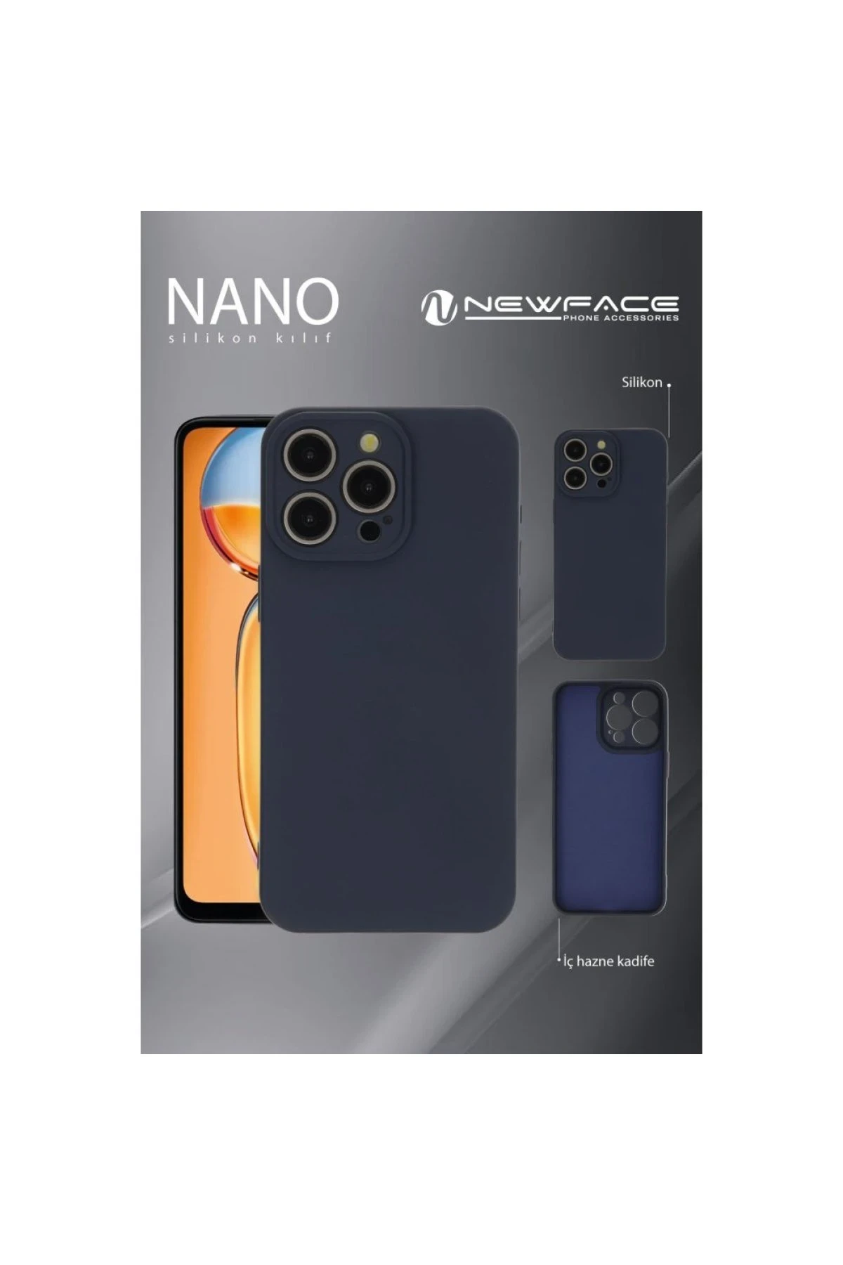 Newface iPhone 16 Pro Max Kılıf Nano içi Kadife Silikon - Kırmızı