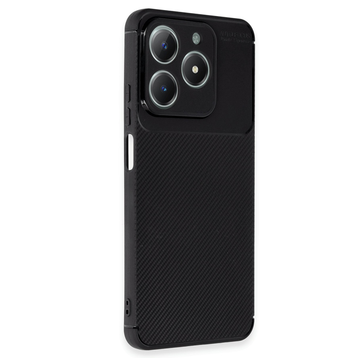 Newface Realme C61 Kılıf Auto Focus Karbon Kapak - Siyah — görsel 10