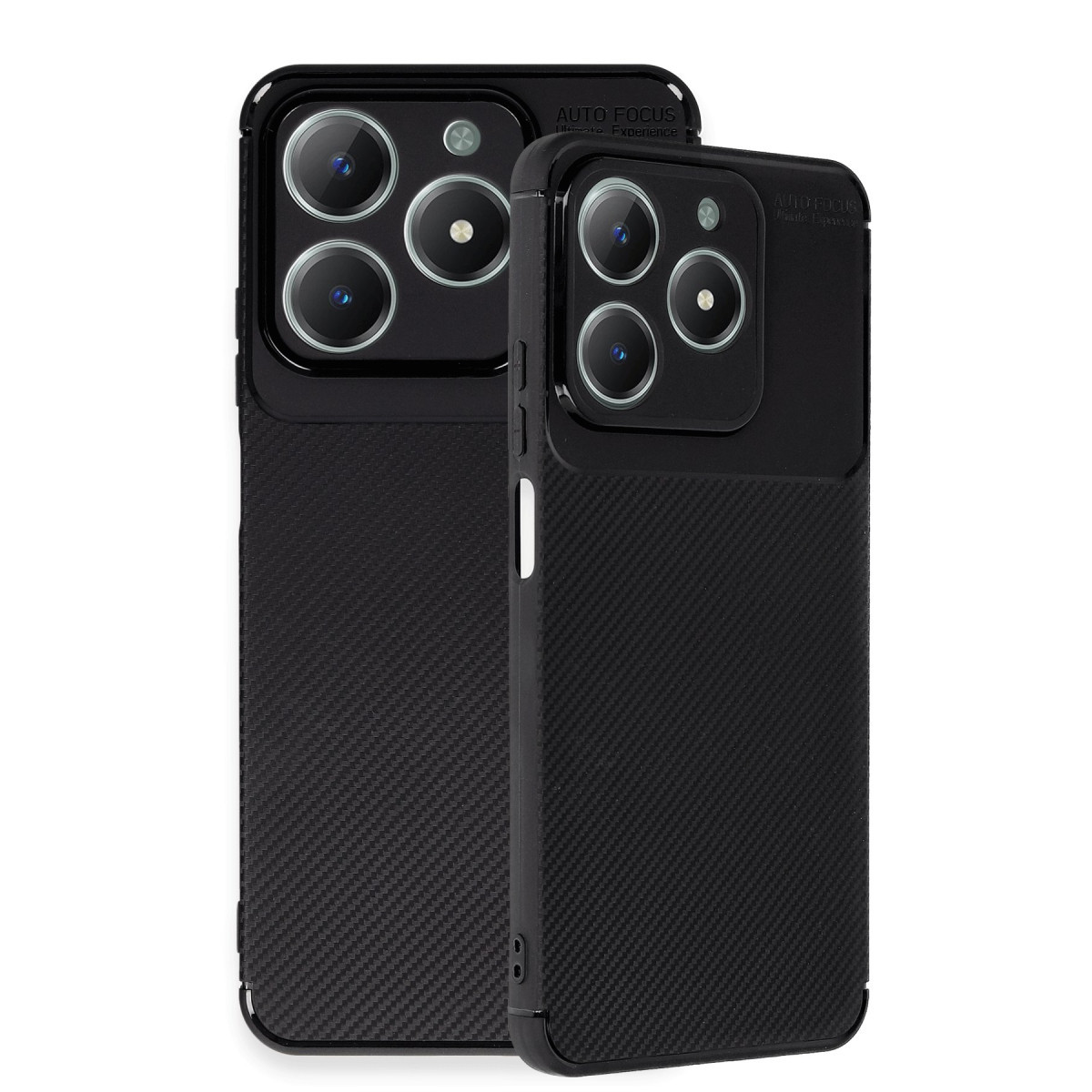 Newface Realme C61 Kılıf Auto Focus Karbon Kapak - Siyah — görsel 11