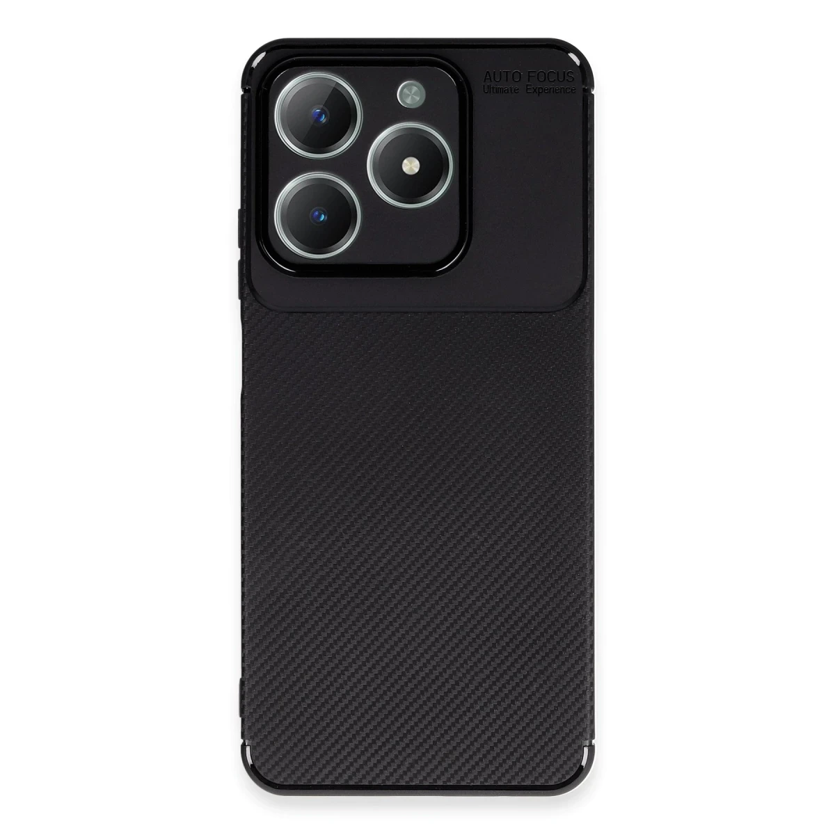 Newface Realme C61 Kılıf Auto Focus Karbon Kapak - Siyah — görsel 8