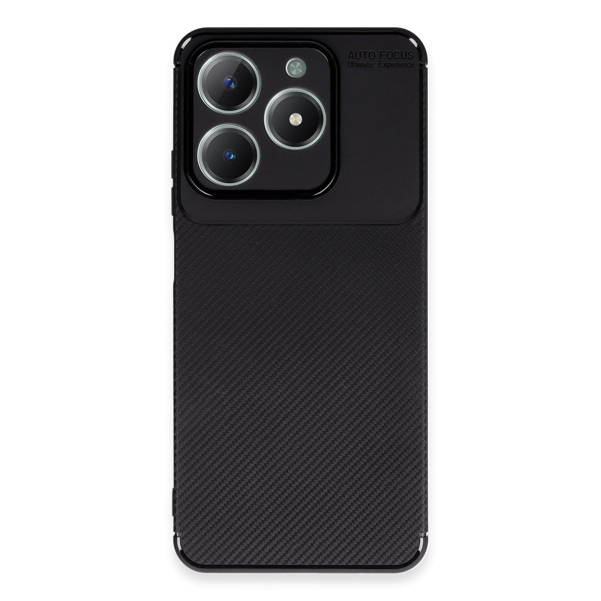 Newface Realme C61 Kılıf Auto Focus Karbon Kapak - Siyah — görsel 12
