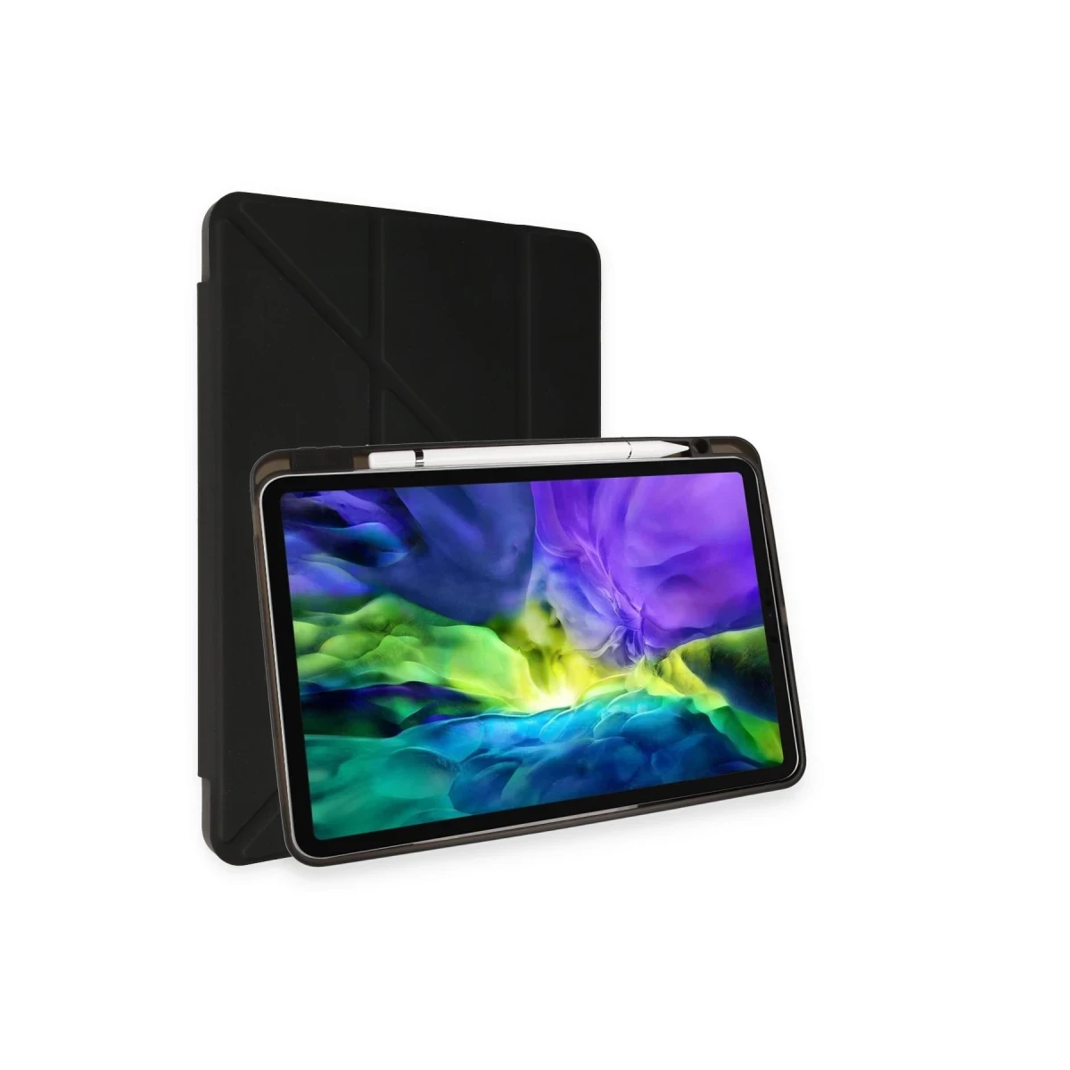 Newface Apple iPad Pro 11 (2024) Kılıf Kalemlikli Mars Tablet Kılıfı - Siyah — görsel 5