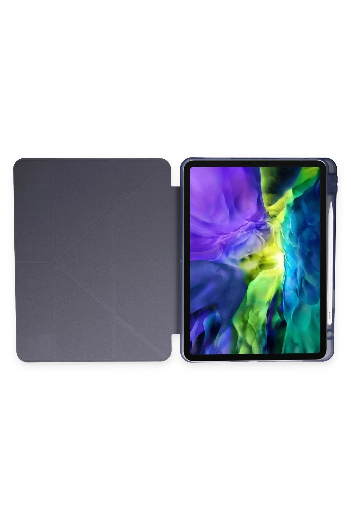 Newface iPad Pro 11 (2024) Kılıf Kalemlikli Mars Tablet Kılıfı - Lila