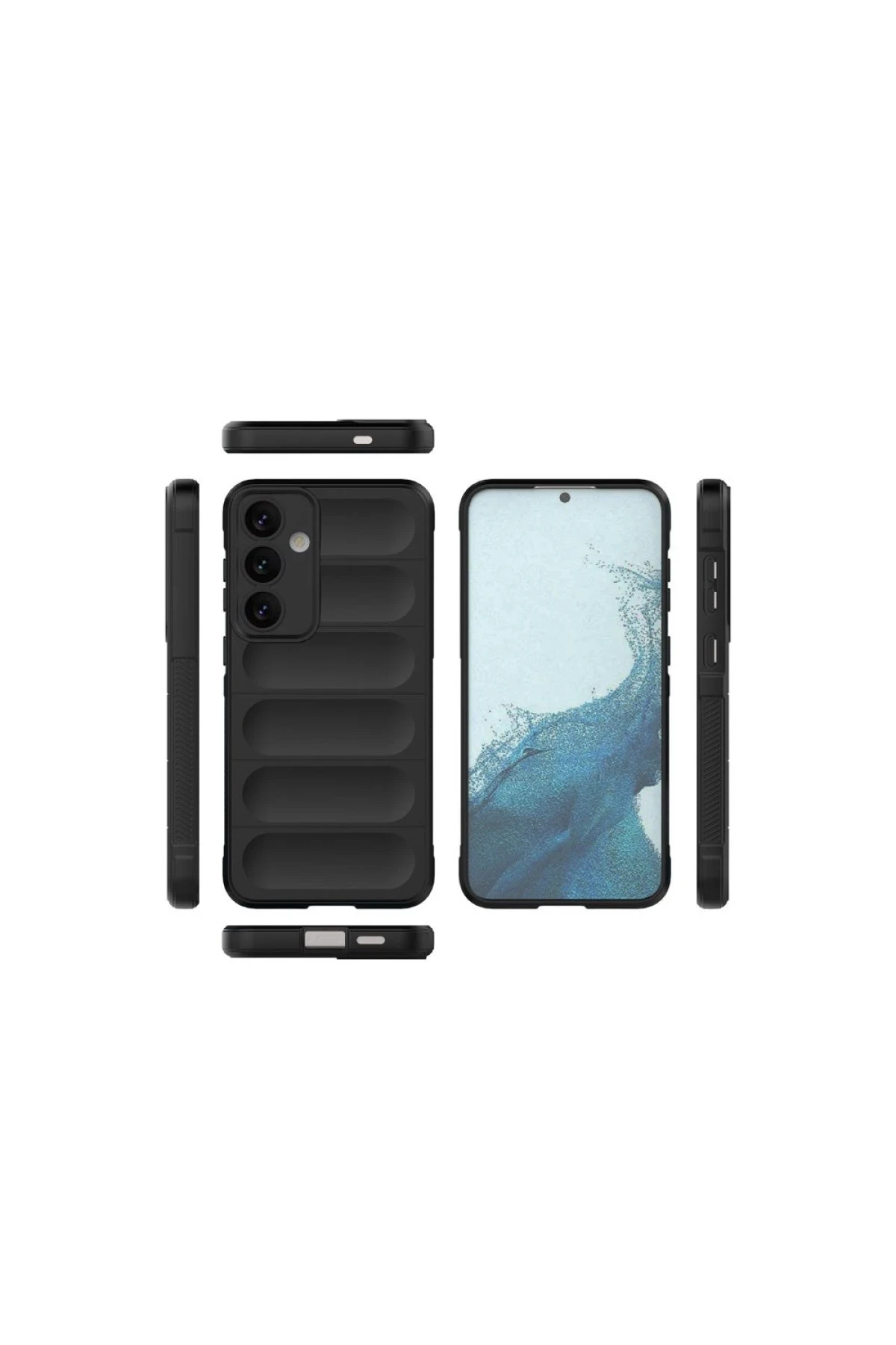Newface Samsung Galaxy S24 FE Kılıf Optimum Silikon - Siyah