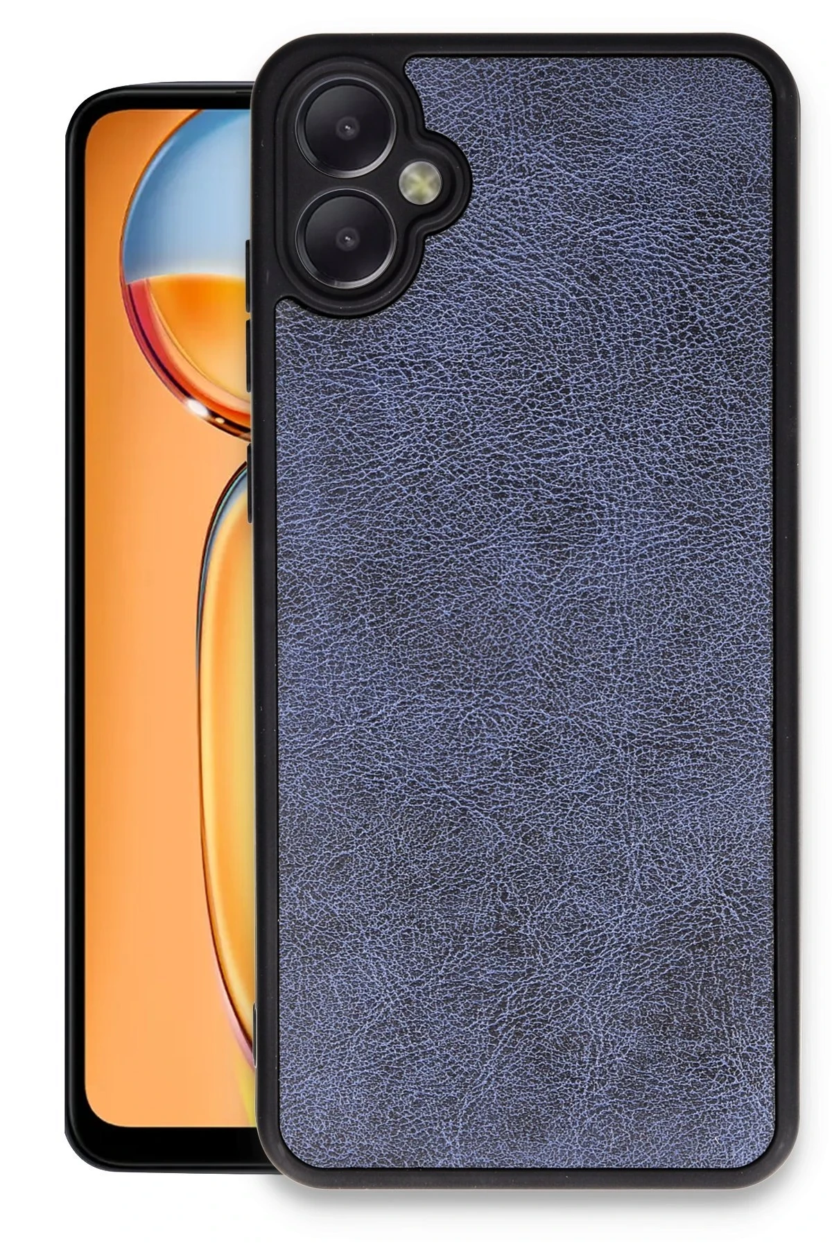 Newface Samsung Galaxy A06 Kılıf Aras Deri Kapak - Lacivert