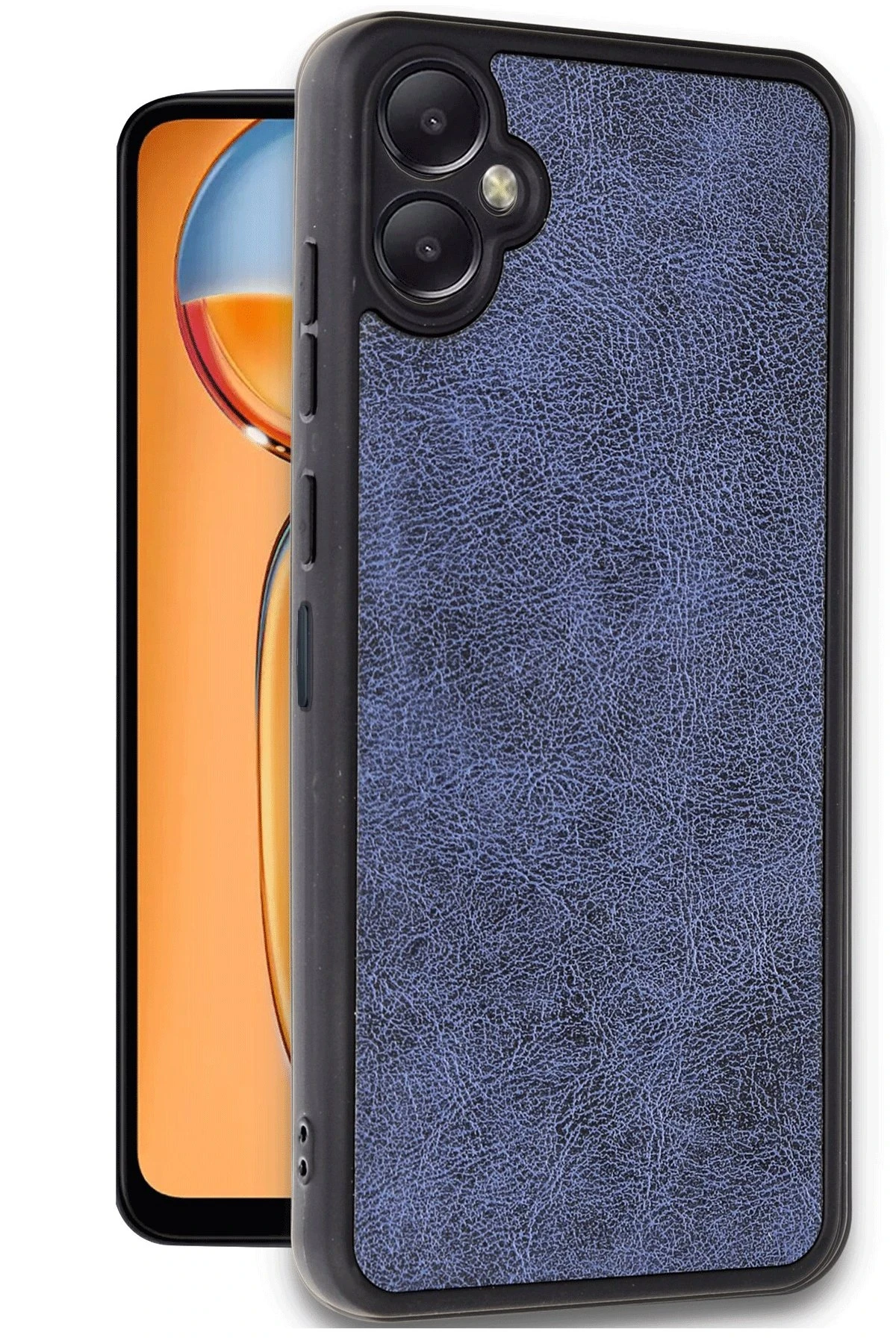 Newface Samsung Galaxy A06 Kılıf Aras Deri Kapak - Lacivert
