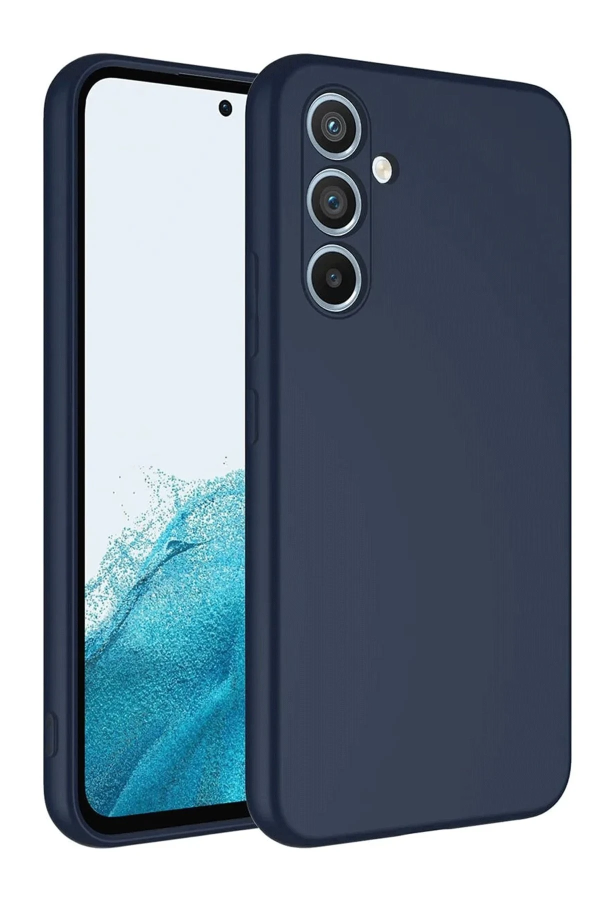 Newface Samsung Galaxy A16 5G Kılıf First Silikon - Lacivert