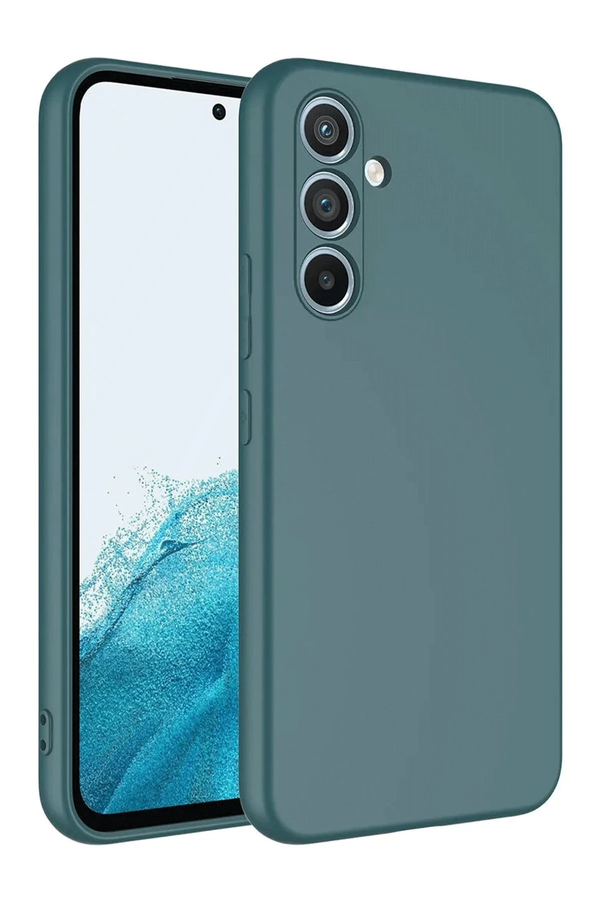 Newface Samsung Galaxy A16 5G Kılıf First Silikon - Koyu Yeşil
