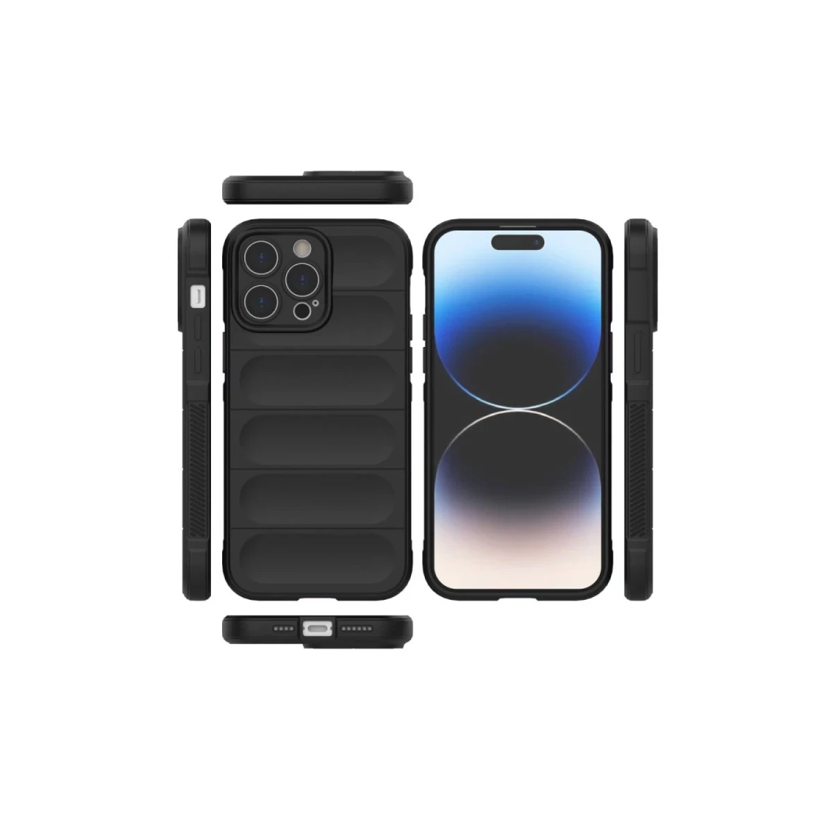 Newface Apple iPhone 16 Pro Max Kılıf Optimum Silikon - Siyah — görsel 7
